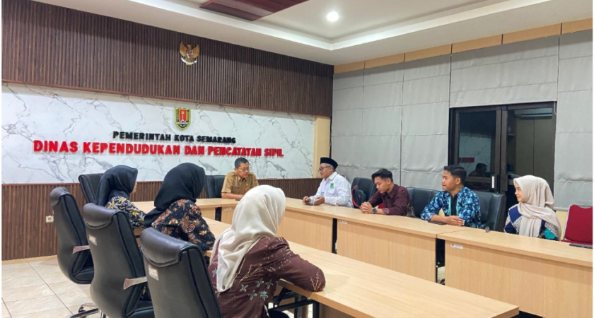 Kuatkan Sinergi Akademik–Pemerintah, Disdukcapil Semarang Sambut Mahasiswa PPP BPI 