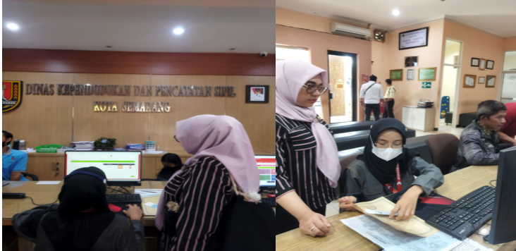 Sukseskan Layanan Adminduk, Mahasiswa PPP 2025 Ikut Dampingi Masyarakat Gunakan Aplikasi Si D’Nok di Disdukcapil Kota Semarang